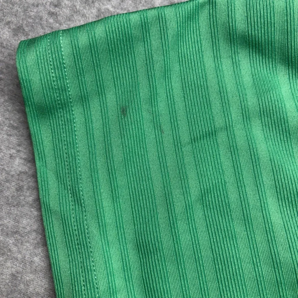Adidas ClimaCool Mens Golf Polo‎ Shirt XL Green Striped Short Sleeve Performance